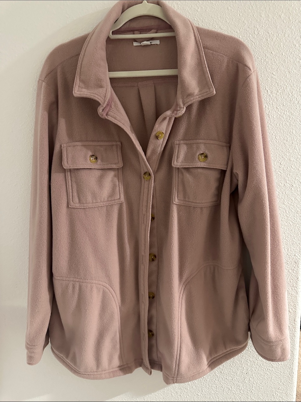 O'Neill Mauve Utility Fleece Jacket with Button Front